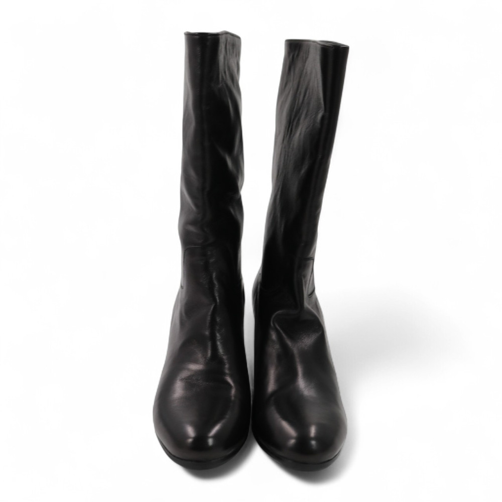 Ferragamo Stivaletto Pelle Nera