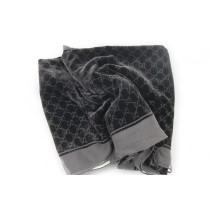 Gucci Scialle GG Velluto Lana e Seta Nera