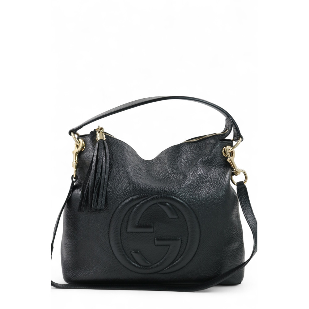Gucci Soho Hobo Tassel Pelle Nera