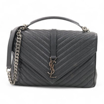 Saint Laurent College Pelle Nera