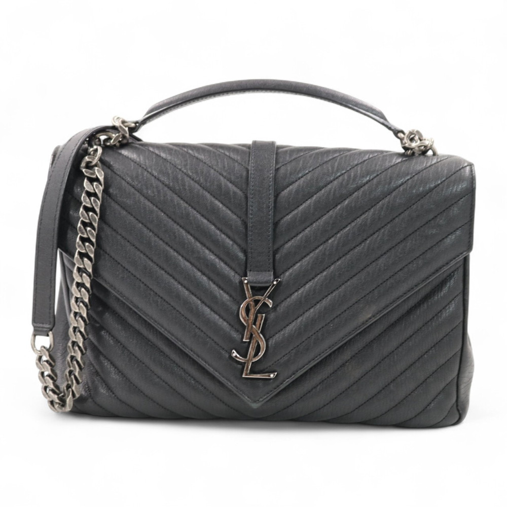 Saint Laurent College Pelle Nera