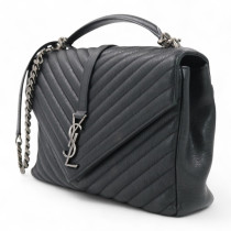 Saint Laurent College Pelle Nera