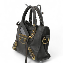 Balenciaga City Mini Pelle Grigia