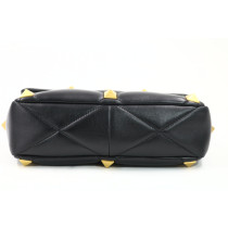 Valentino Roman Stud MM Pelle d'Agnello Nera