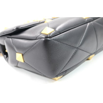 Valentino Roman Stud MM Pelle d'Agnello Nera