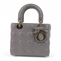 Dior Lady Small Pelle Grigia