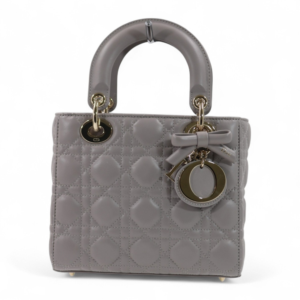 Dior Lady Small Pelle Grigia