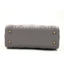 Dior Lady Small Pelle Grigia
