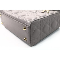 Dior Lady Small Pelle Grigia