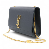 Saint Laurent Kate Medium Pelle Grain De Poudre Nera