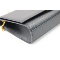 Saint Laurent Kate Medium Pelle Grain De Poudre Nera