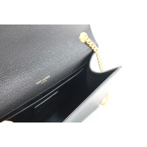 Saint Laurent Kate Medium Pelle Grain De Poudre Nera