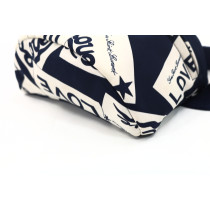 Saint Laurent Marsupio Belt Bag Nylon Blu e Bianco