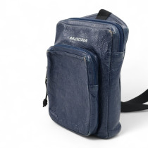 Balenciaga Tracolla Pouch Ex Ploreyz Pelle Blu