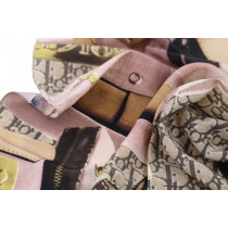 Dior Foulard Seta Rosa e Beige