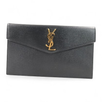 Saint Laurent Uptown Pelle Grain De Poudre Nera