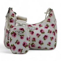 Prada Re Edition 2005 Re Nylon Bianco e Rosa