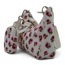 Prada Re Edition 2005 Re Nylon Bianco e Rosa