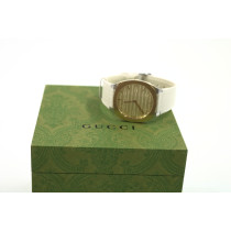 Gucci Orologio 25H Pelle Bianca