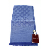 Gucci Stola Lana e Seta Azzurra
