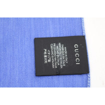 Gucci Stola Lana e Seta Azzurra