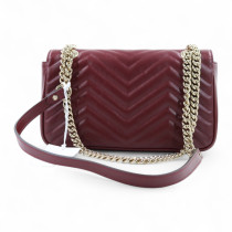 Gucci Marmont Media Pelle Bordeaux