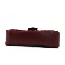 Gucci Marmont Media Pelle Bordeaux