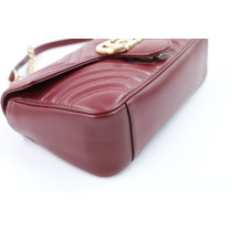 Gucci Marmont Media Pelle Bordeaux
