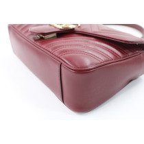 Gucci Marmont Media Pelle Bordeaux