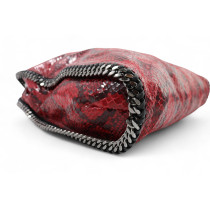Stella McCartney Falabella Stampa Pitone Rossa e Nera
