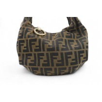 Fendi Tracolla Hobo Croissant Zucca Marrone