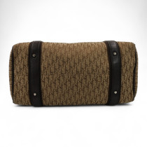 Dior Boston Street Chic Trotter Tela e Pelle Marrone