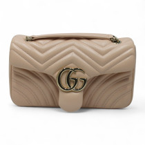 Gucci Marmont Media Pelle Beige Rosato