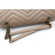 Gucci Marmont Media Pelle Beige Rosato
