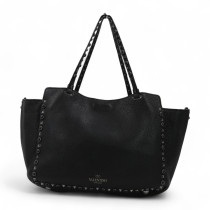 Valentino Rockstud Shopping Pelle Nera