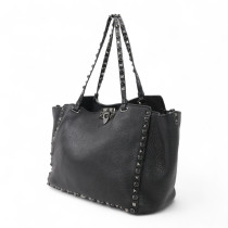 Valentino Rockstud Shopping Pelle Nera