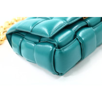 Bottega Veneta Cassette Pelle Verde Ottanio