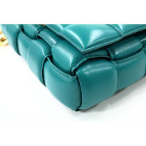 Bottega Veneta Cassette Pelle Verde Ottanio