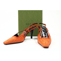 Gucci Slingback GG e Pelle Arancio