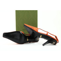 Gucci Slingback GG e Pelle Arancio