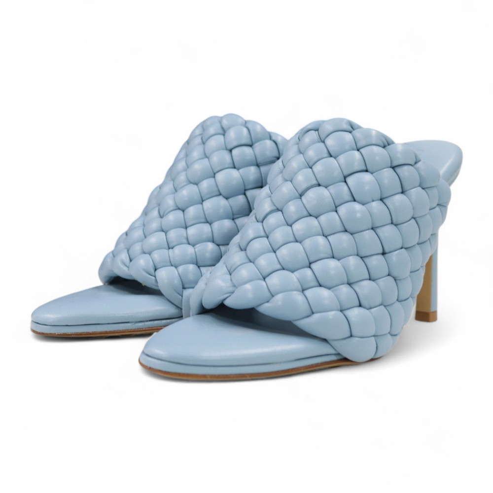 Bottega Veneta Sandali Pelle Azzurra