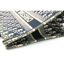 Dior Book Tote Tela Oblique Blu
