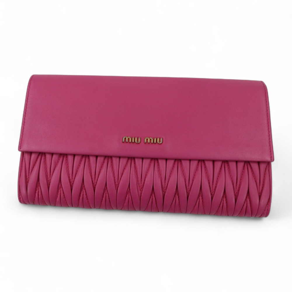 Miu Miu Pochette Pelle Fucsia