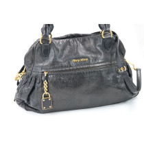 Miu Miu Shopping Pelle Nera