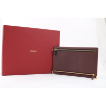 Cartier Pochette Pelle Bordeaux