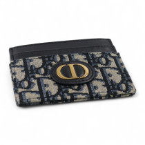 Dior Portacarte Tela Blu