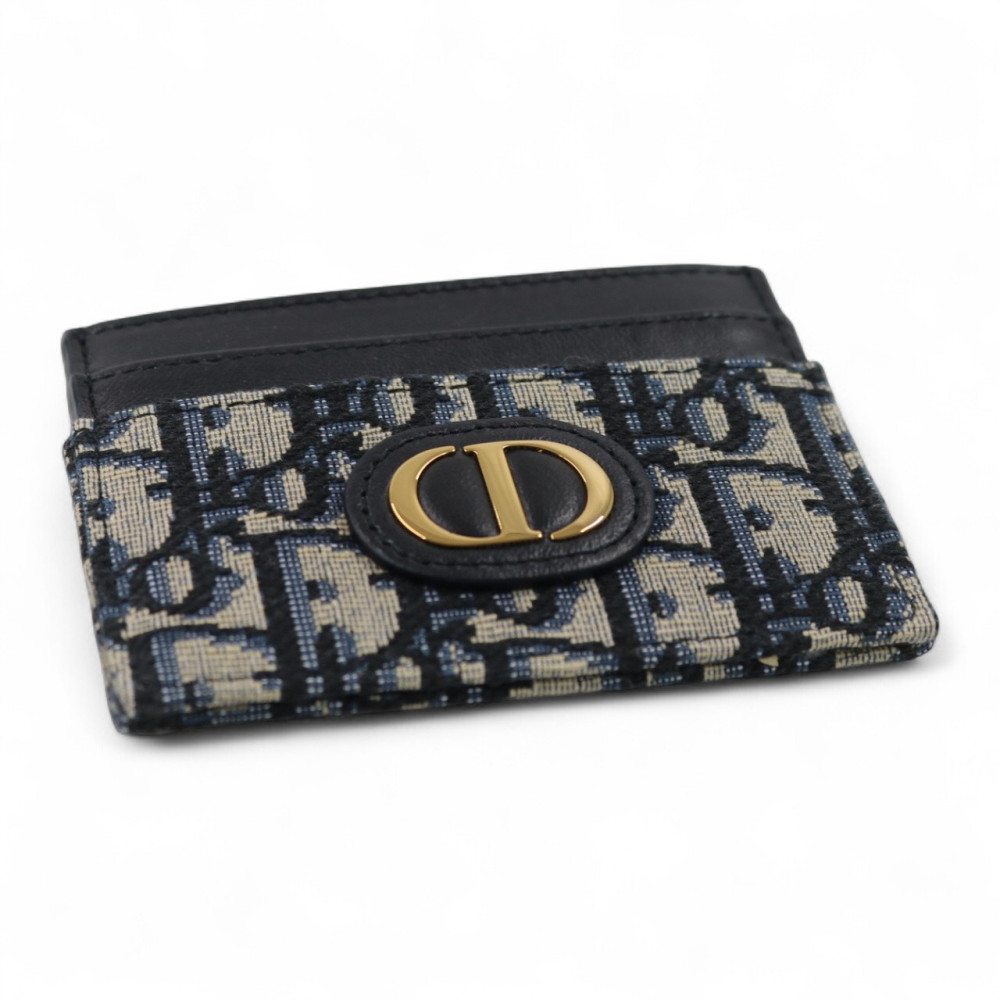Dior Portacarte Tela Blu
