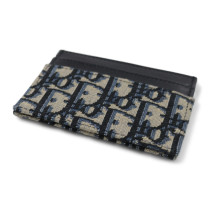 Dior Portacarte Tela Blu