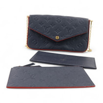 Louis Vuitton Felicie Pelle Blu
