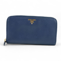 Prada Portafoglio Pelle Blu